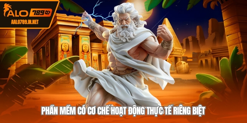 Phần mềm có cơ chế hoạt động thực tế riêng biệt