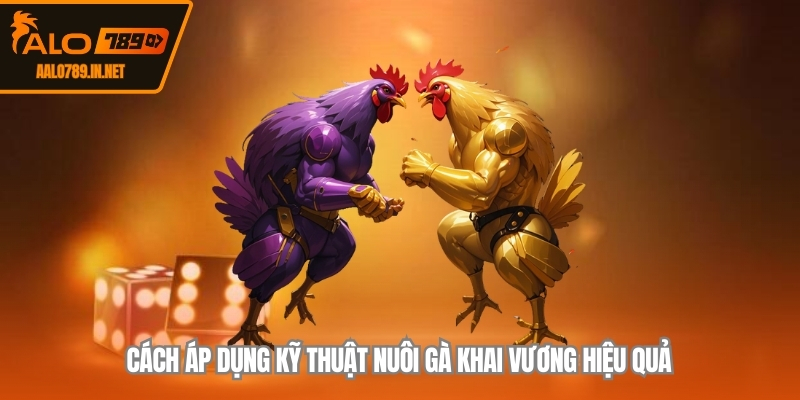 Cách áp dụng kỹ thuật nuôi gà khai vương hiệu quả